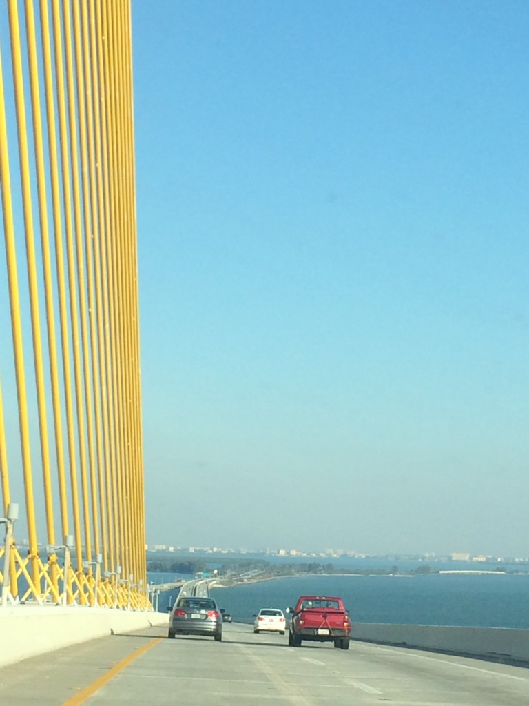The Sunshine Skyway Bridge on the way to Safety Harbor!